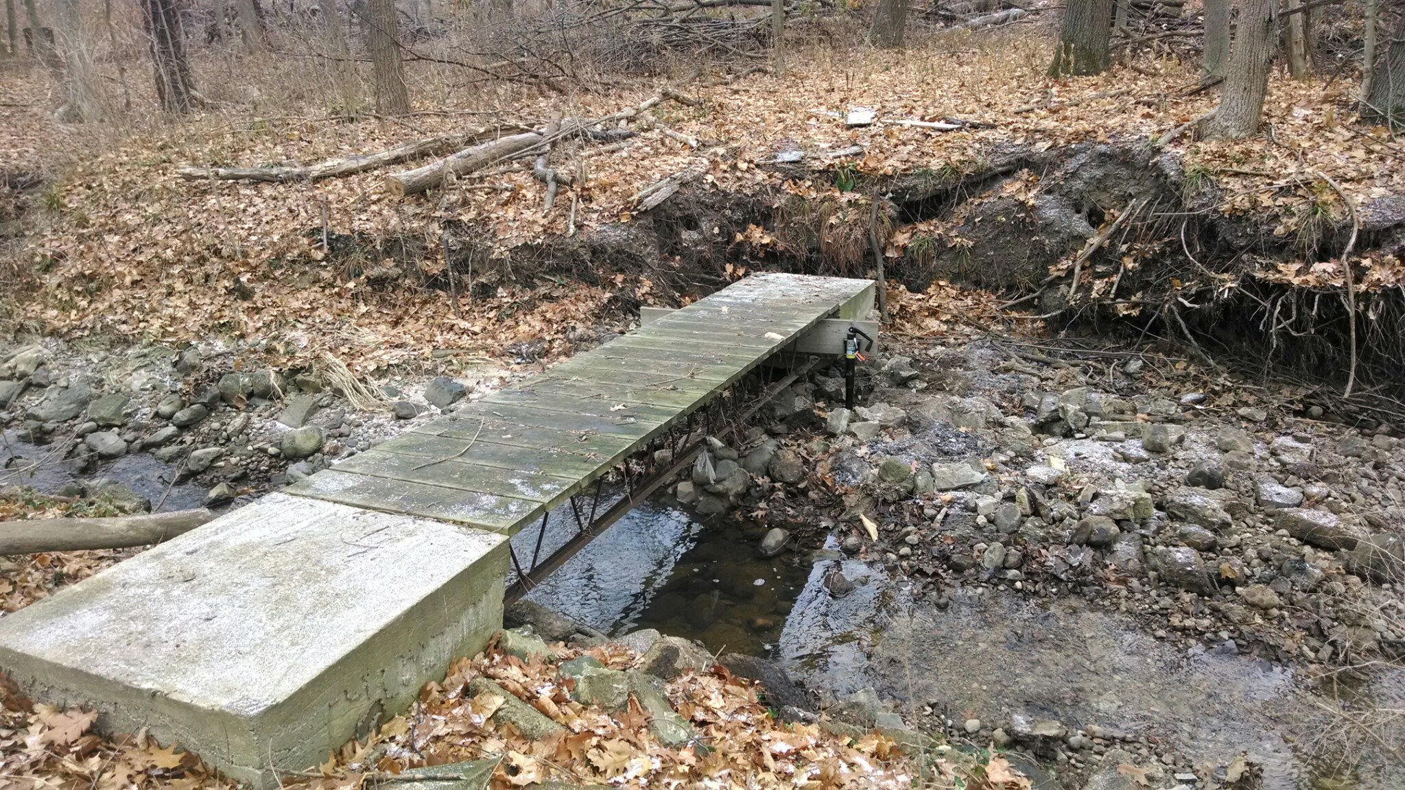 a bridge I built across a stream